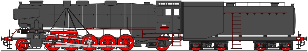 Class 523D 2-10-2 with poppet valves