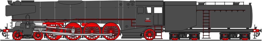 Klasse 433DD 2'D1' h3 mit Ventilsteuerung (1957)